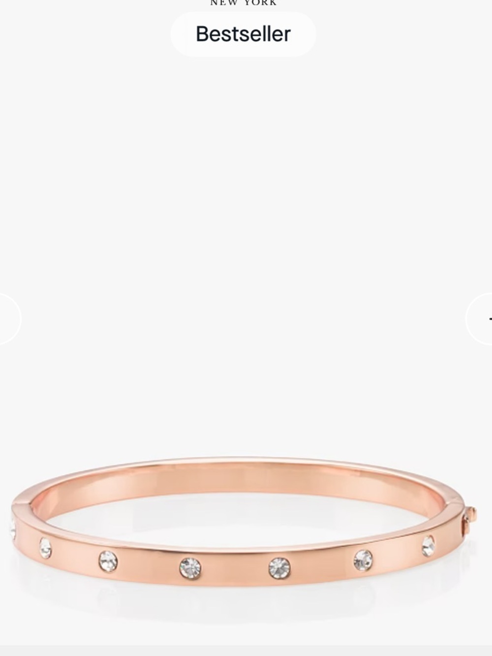 Kate Spade New York In Stone Hinged Bangle/ Rose Gold NEW!